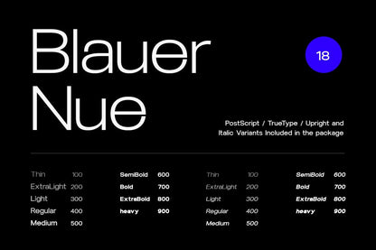 Blauer Nue - A premium sans-serif font family