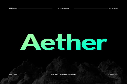 Aether - Modern Sans-Serif Font