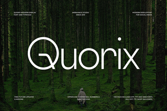 Quorix - Modern Display Sans-Serif Font family