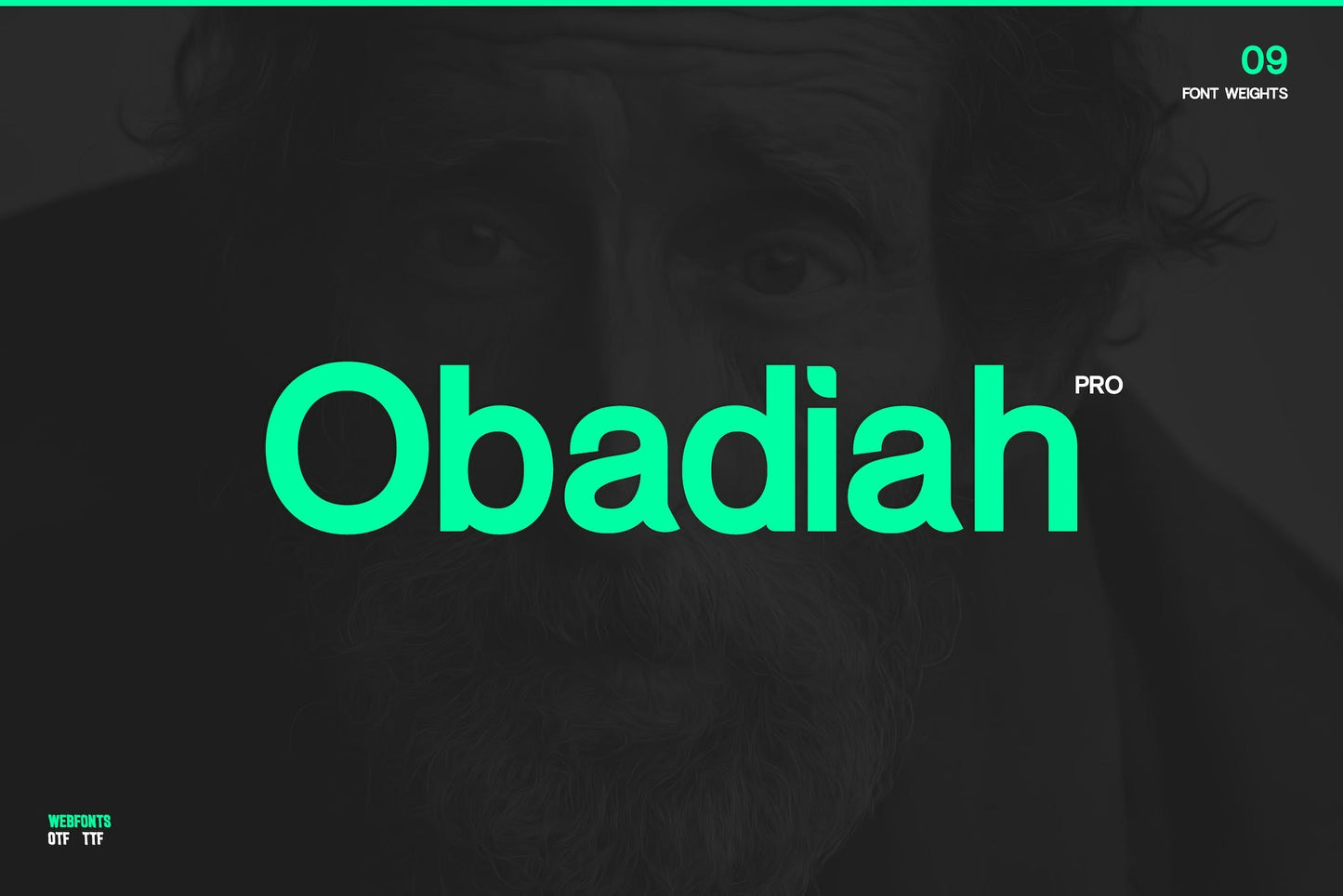Obadiah pro - Modern Typeface + WebFont All items/Fonts/Sans-Serif