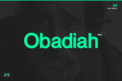 Obadiah pro - Modern Typeface + WebFont All items/Fonts/Sans-Serif