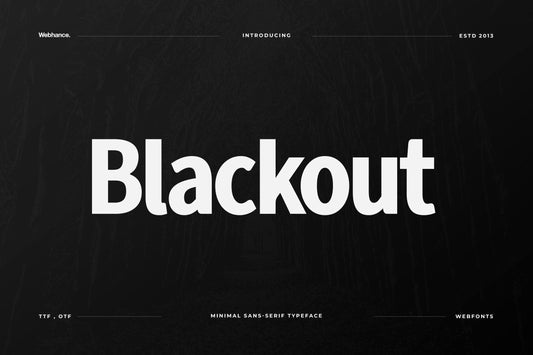 Blackout - Modern Sans-Serif Font