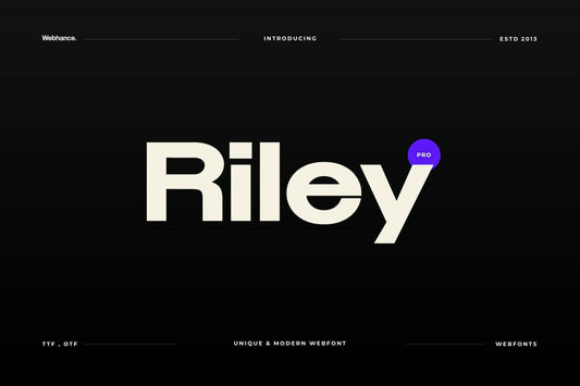 Riley - Modern Sans-Serif Font family