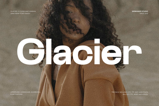 Glacier - A Clean and Minimal Font Family