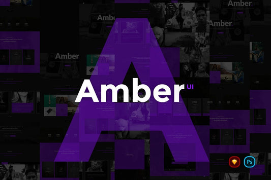Amber Web design UI Kit