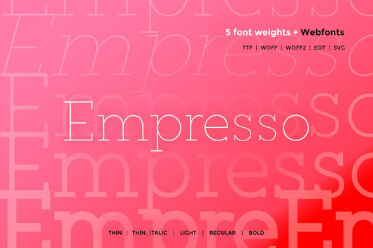Empresso free font