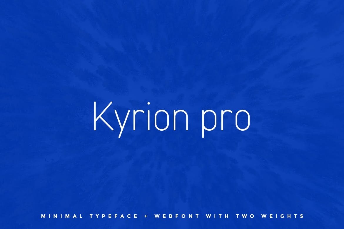 Kyrion Pro Display Typeface
