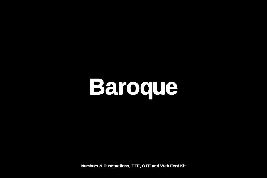 Baroque sans Typeface