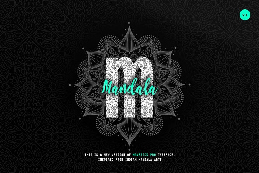 Maverick Mandala - Textured Typeface