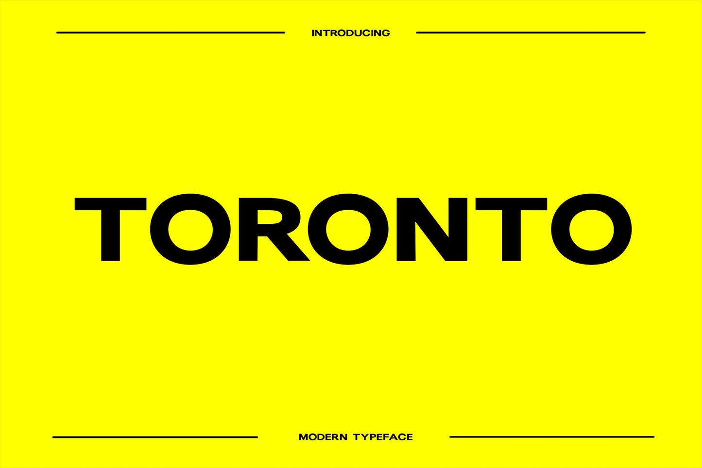 Toronto - Unique Display Typeface