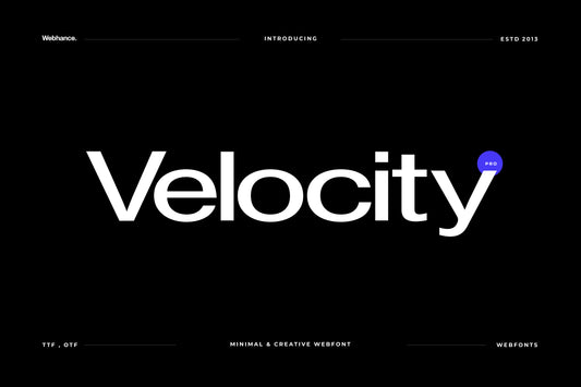 Velocity - Premium Sans-Serif font