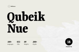 Qubeik nue premium font from webhance