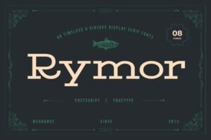 Rymor Display Font – Vintage Serif from Webhance